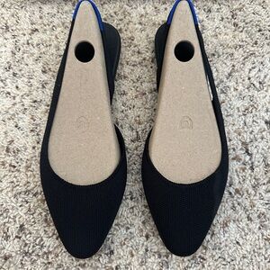 Rothy's Black The Almond Slingback Women's Flats